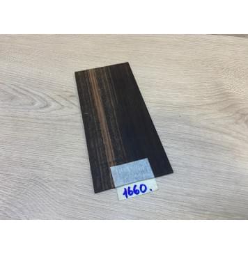 Эбен Чёрный (шлифованная) заготовка накладки на головку грифа Радиал АА 3х96х208 мм-1