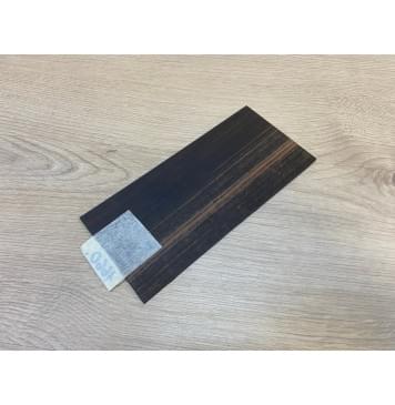 Эбен Чёрный (шлифованная) заготовка накладки на головку грифа Радиал АА 3х96х208 мм-3