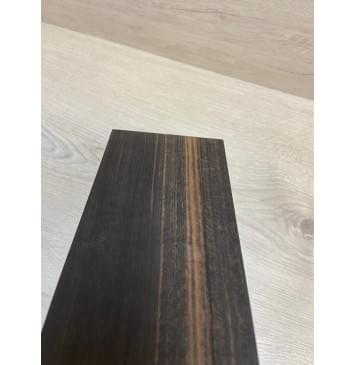 Эбен Чёрный (шлифованная) заготовка накладки на головку грифа Радиал АА 3х96х208 мм-6