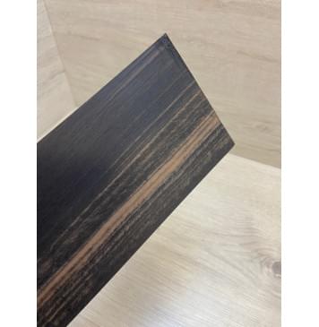 Эбен Чёрный (шлифованная) заготовка накладки на головку грифа Радиал АА 2х97х205 мм-4