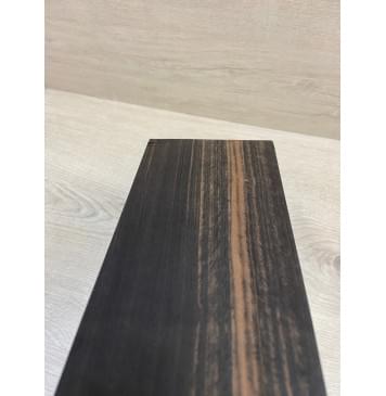 Эбен Чёрный (шлифованная) заготовка накладки на головку грифа Радиал АА 2х97х205 мм-5