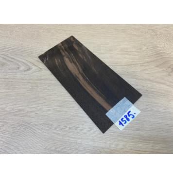 Эбен Чёрный (шлифованная) заготовка накладки на головку грифа Смешанный АА 2х95х205 мм-3