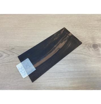 Эбен Чёрный (шлифованная) заготовка накладки на головку грифа Смешанный АА 2х95х205 мм-1