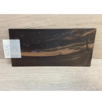 Эбен Чёрный (шлифованная) заготовка накладки на головку грифа Смешанный АА 2х95х205 мм-2