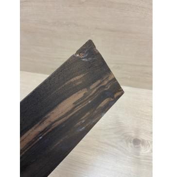 Эбен Чёрный (шлифованная) заготовка накладки на головку грифа Смешанный АА 2х95х205 мм-4