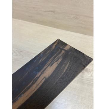 Эбен Чёрный (шлифованная) заготовка накладки на головку грифа Смешанный АА 2х95х205 мм-5