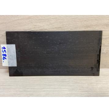 Эбен Чёрный (шлифованная) заготовка накладки на головку грифа Радиал АА 1.5х96х195 мм-4