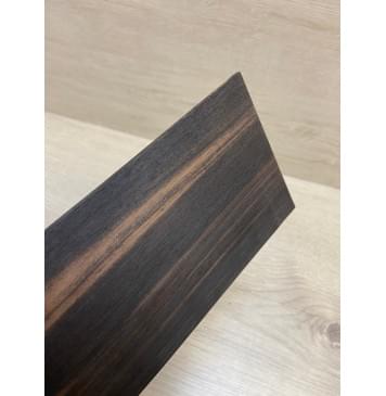 Эбен Чёрный заготовка накладки на головку грифа Радиал АА 2х96х195 мм-5