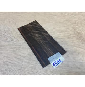 Эбен Чёрный Волнистый заготовка накладки на головку грифа Радиал АА Волна АА 2.5х97х205 мм-1