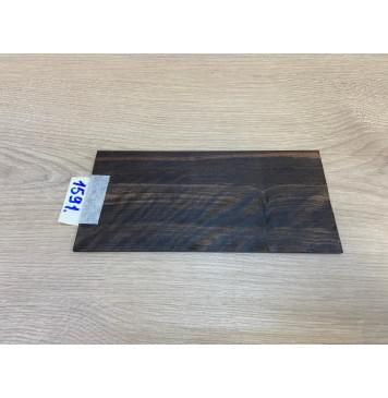 Эбен Чёрный Волнистый заготовка накладки на головку грифа Радиал АА Волна АА 2.5х97х205 мм-2