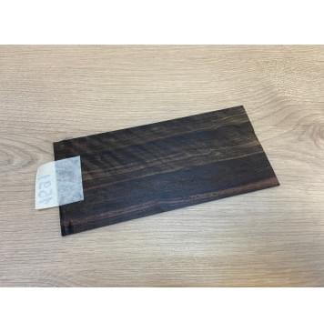 Эбен Чёрный Волнистый заготовка накладки на головку грифа Радиал АА Волна АА 2.5х97х205 мм-3