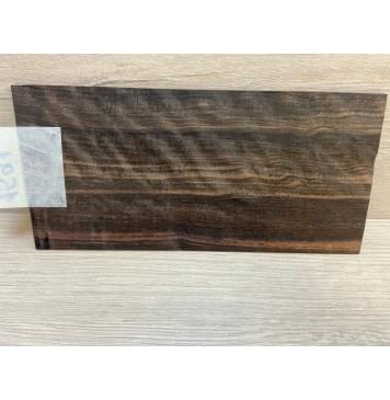 Эбен Чёрный Волнистый заготовка накладки на головку грифа Радиал АА Волна АА 2.5х97х205 мм-5