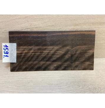 Эбен Чёрный Волнистый заготовка накладки на головку грифа Радиал АА Волна АА 2.5х97х205 мм-0