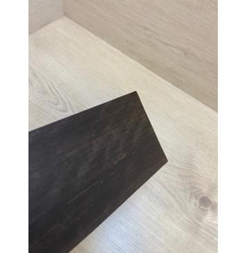 Эбен Чёрный (шлифованная) заготовка накладки на головку грифа Радиал ААА 1.5х97х200 мм-5