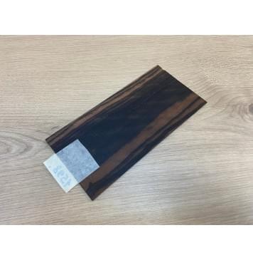 Эбен Чёрный (шлифованная) заготовка накладки на головку грифа Радиал АА 2.5х98х200 мм-2