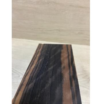 Эбен Чёрный (шлифованная) заготовка накладки на головку грифа Радиал АА 2.5х98х200 мм-6