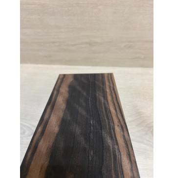 Эбен Чёрный (шлифованная) заготовка накладки на головку грифа Радиал АА 2.5х98х200 мм-7