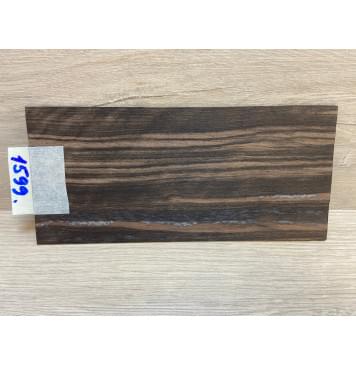 Эбен Чёрный (шлифованная) заготовка накладки на головку грифа Радиал АА 1.5х95х205 мм-0