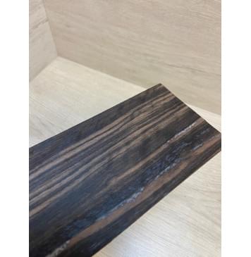 Эбен Чёрный (шлифованная) заготовка накладки на головку грифа Радиал АА 1.5х95х205 мм-3