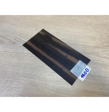 Эбен Чёрный (шлифованная) заготовка накладки на головку грифа Радиал АА 1.2х97х195 мм-1