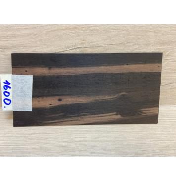 Эбен Чёрный (шлифованная) заготовка накладки на головку грифа Радиал АА 1.2х97х195 мм-0