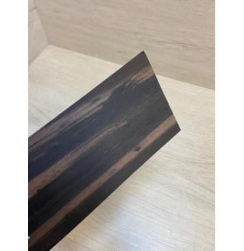 Эбен Чёрный (шлифованная) заготовка накладки на головку грифа Радиал АА 1.2х97х195 мм-5