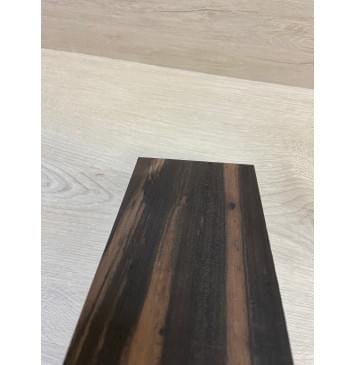 Эбен Чёрный (шлифованная) заготовка накладки на головку грифа Радиал АА 1.2х97х195 мм-6