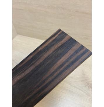 Эбен Чёрный заготовка накладки на головку грифа Радиал АА 3х97х200 мм-4