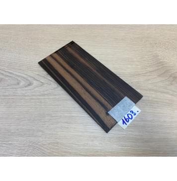 Эбен Чёрный заготовка накладки на головку грифа Радиал АА 3х97х198 мм-1