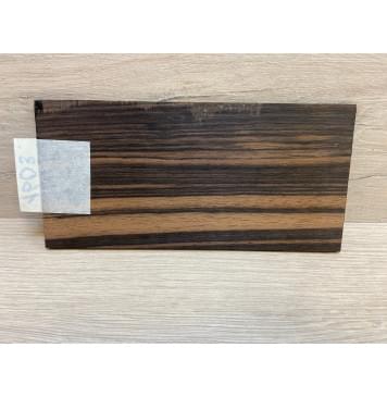 Эбен Чёрный заготовка накладки на головку грифа Радиал АА 3х97х198 мм-3