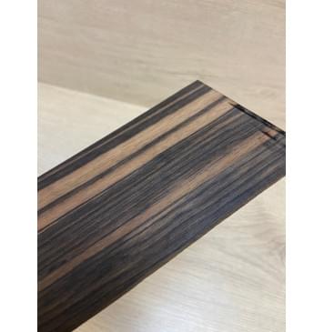 Эбен Чёрный заготовка накладки на головку грифа Радиал АА 3х97х198 мм-4