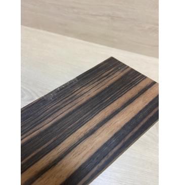 Эбен Чёрный заготовка накладки на головку грифа Радиал АА 3х97х198 мм-6