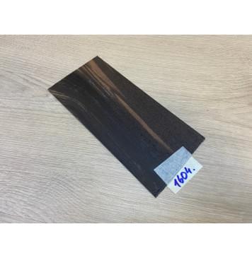 Эбен Чёрный (шлифованная) заготовка накладки на головку грифа Смешанный АА 2х96х205 мм-0