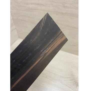 Эбен Чёрный (шлифованная) заготовка накладки на головку грифа Смешанный АА 2х96х205 мм-4