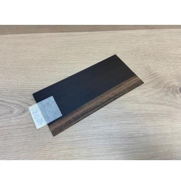 Эбен Чёрный (шлифованная) заготовка накладки на головку грифа Радиал АА 2х97х205 мм-1