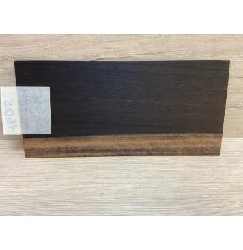 Эбен Чёрный (шлифованная) заготовка накладки на головку грифа Радиал АА 2х97х205 мм-2