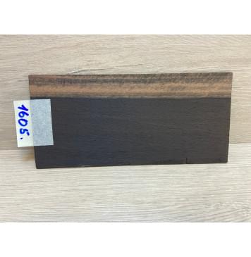 Эбен Чёрный (шлифованная) заготовка накладки на головку грифа Радиал АА 2х97х205 мм-4
