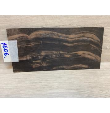 Эбен Чёрный (шлифованная) заготовка накладки на головку грифа Смешанный ААА 1.2х98х205 мм-3