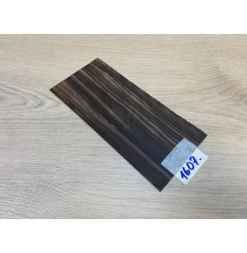 Эбен Чёрный (шлифованная) заготовка накладки на головку грифа Радиал АА 1.5х96х205 мм-0