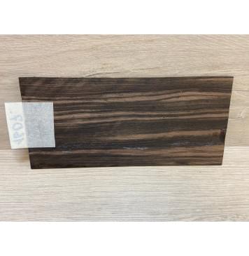 Эбен Чёрный (шлифованная) заготовка накладки на головку грифа Радиал АА 1.5х96х205 мм-1