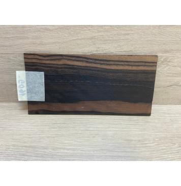 Эбен Чёрный (шлифованная) заготовка накладки на головку грифа Радиал АА 2.5х98х205 мм-2