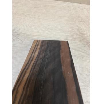 Эбен Чёрный (шлифованная) заготовка накладки на головку грифа Радиал АА 2.5х98х205 мм-5