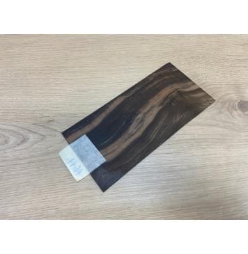 Эбен Чёрный (шлифованная) заготовка накладки на головку грифа Смешанный АА 2х98х205 мм-1