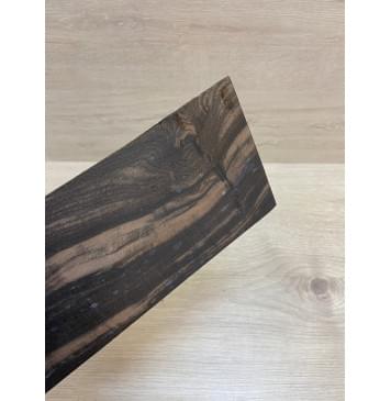 Эбен Чёрный (шлифованная) заготовка накладки на головку грифа Смешанный АА 2х98х205 мм-3