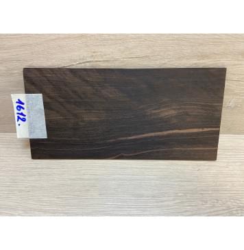 Эбен Чёрный (шлифованная) заготовка накладки на головку грифа Радиал АА 2.5х98х200 мм-0