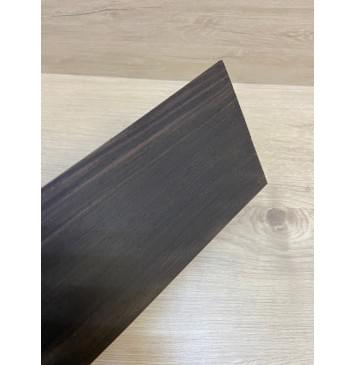 Эбен Чёрный (шлифованная) заготовка накладки на головку грифа Радиал ААА 2х94х197 мм-3