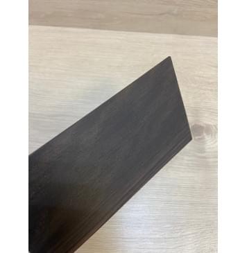 Эбен Чёрный (шлифованная) заготовка накладки на головку грифа Радиал ААА 2х94х197 мм-5