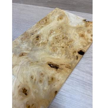 Тополь Белолистка Кап заготовка на топ для Тревел гитары под заливку Смешанный ААА 20х170х395 мм - 1шт (под распил)-5