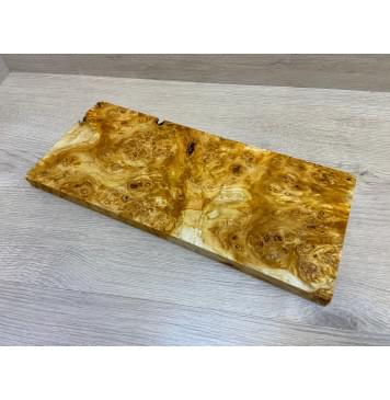 Тополь Белолистка Кап заготовка на топ для Тревел гитары под заливку Смешанный ААА 20х170х395 мм - 1шт (под распил)-0