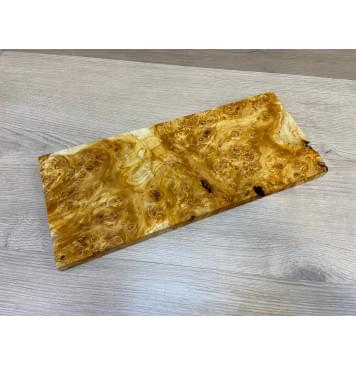 Тополь Белолистка Кап заготовка на топ для Тревел гитары под заливку Смешанный ААА 20х170х395 мм - 1шт (под распил)-7